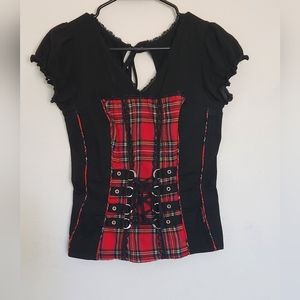 Vintage Tripp NYC goth corset style top